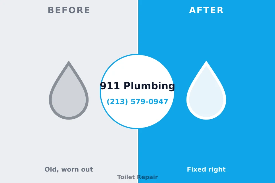 Before and after: plumbing repair Loudoun Valley Estates, VA
